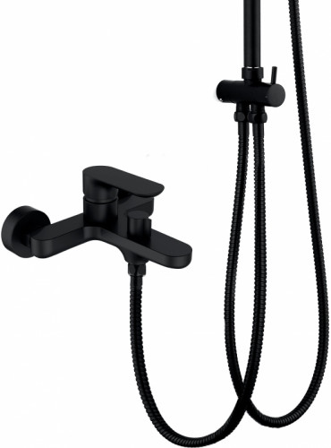 Душевая система Agger A0293544 Черная латунь на стену