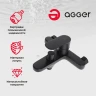 Душевая система Agger A0293544 Черная латунь на стену