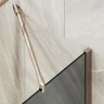 Шторка на ванну Maybah Glass MGV-252-2ш 300x1400 в широком профиле Бронза стекло графитовое