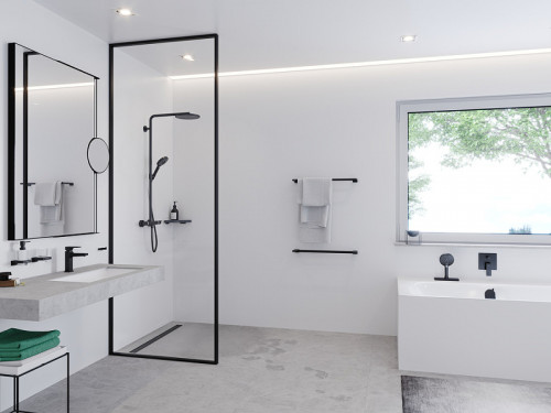 Двойной крючок Hansgrohe AddStoris 41755670 Черный матовый