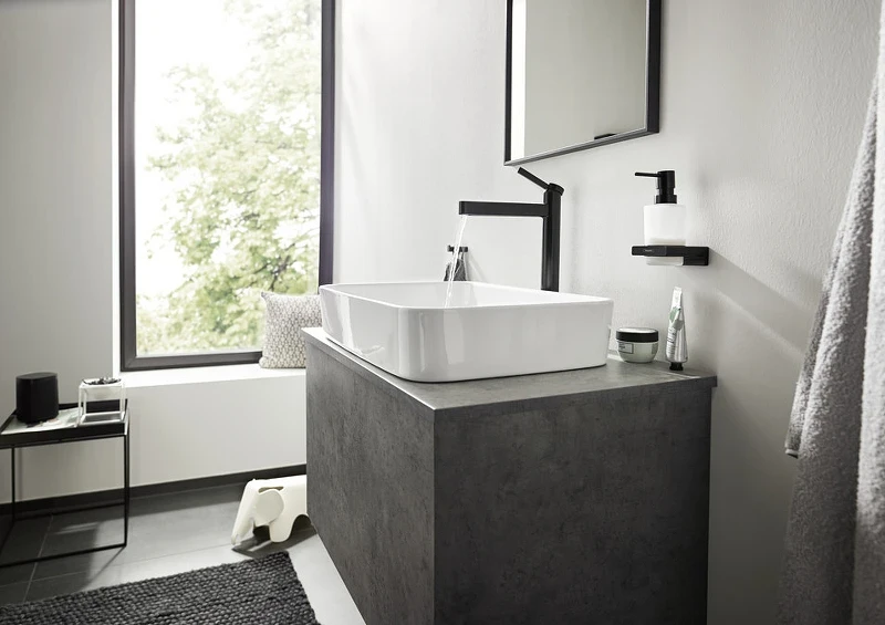 Двойной крючок Hansgrohe AddStoris 41755670 Черный матовый