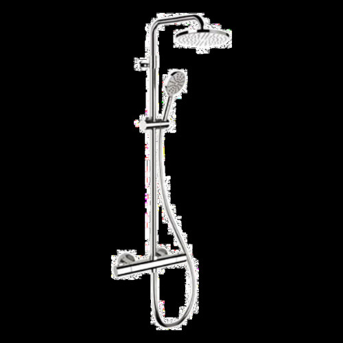 Душевая система Remer Elegance EQ32A8MPMD30 с термостатом цвет Хром