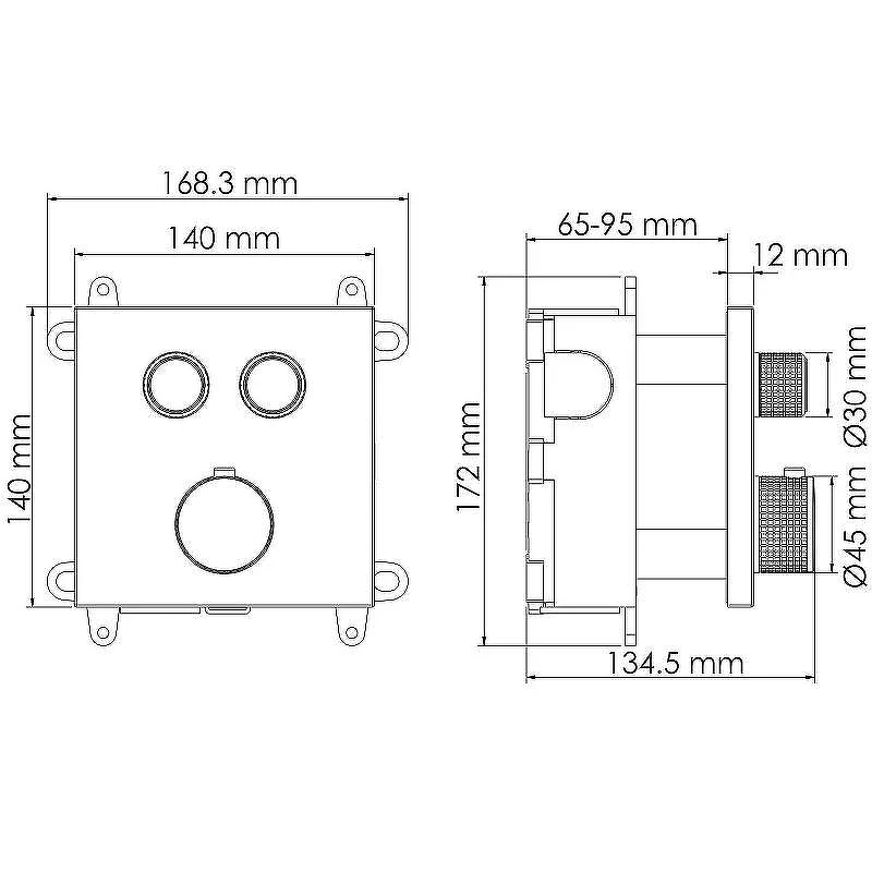 Душевая система WasserKRAFT Aisch A5548.180.259.285.194.286 Thermo с термостатом Золото матовое