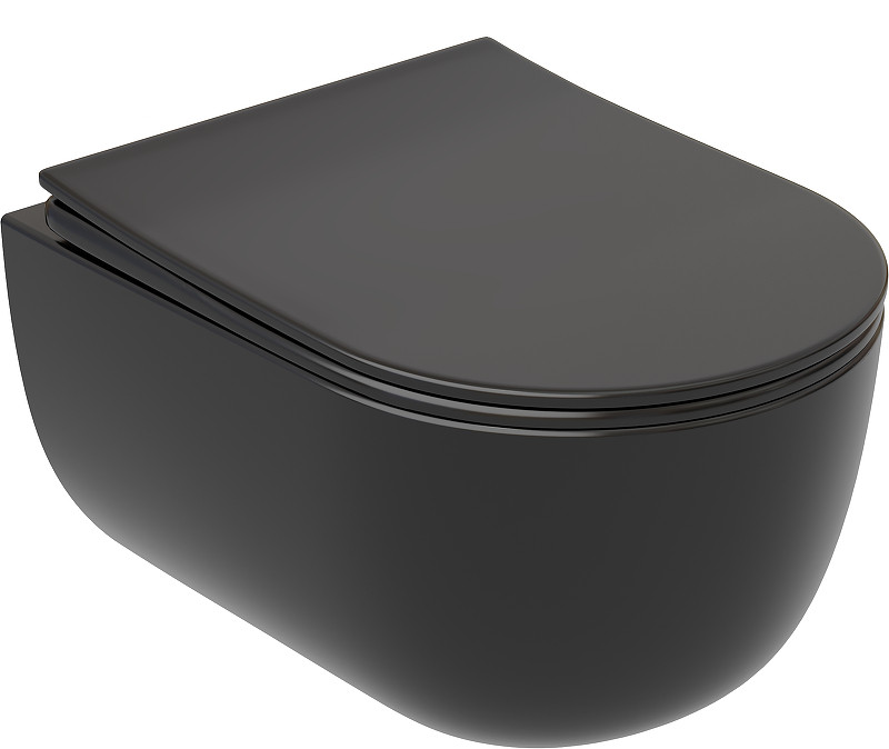 Унитаз с инсталляцией DIWO Ceramicanova Modena Rimless CN6063MB + DIWO 4501 с сиденьем Микролифт с клавишей смыва цвет Глянцевый белый