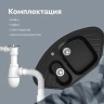 Кухонная мойка Domaci Болонья 94 М-23-002 цвет Черный