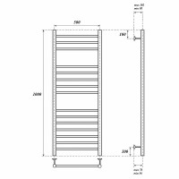 Водяной полотенцесушитель Point Аврора PN10150S П15 500x1000 Хром