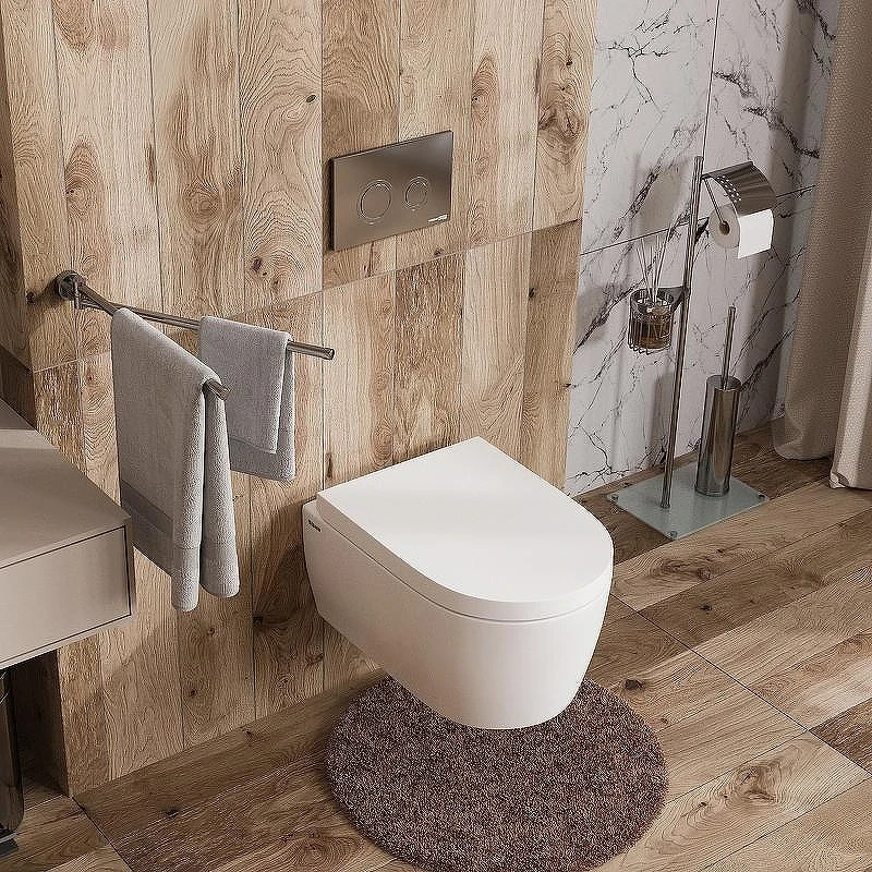 Инсталляция WasserKRAFT Dinkel 58TLT.010.ME.CH01 для унитаза с клавишей смыва Хром