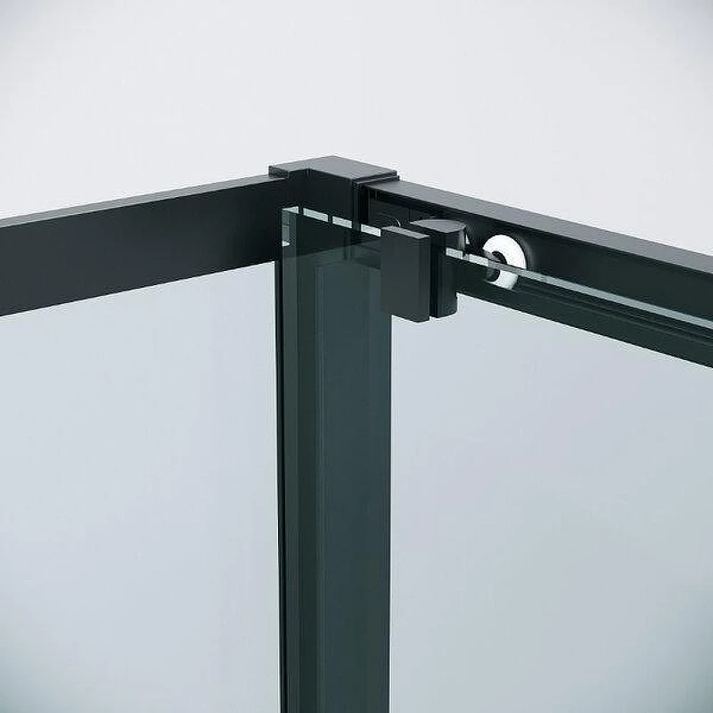 Душевой уголок Grossman Cosmo 140x100 120.K33.02.1410.21.00 профиль Черный матовый стекло прозрачное