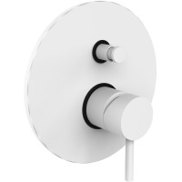 Смеситель для душа Paffoni Light LIG015BO Белый матовый встраиваемый