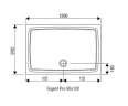 Акриловый поддон для душа Ravak Gigant 120x90 LA XA01G701210 Белый