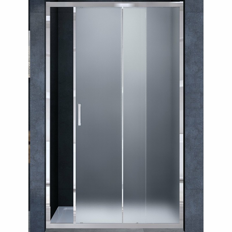 Душевая дверь Vincea Alpha 130 VDS-3AL130MT профиль Хром стекло текстурное