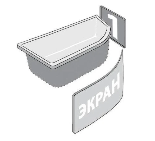 Акриловая ванна Triton Бэлла 140х77 R Н0000020162 цвет Белый
