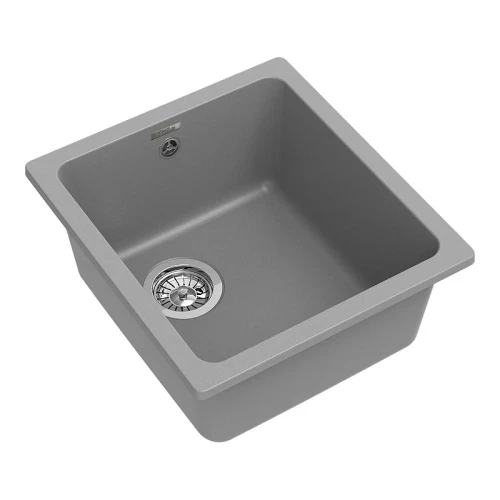 Кухонная мойка Rivelato Berkana BK-35 grigio metallizzato цвет Серый металлик