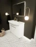 Тумба под раковину 1MarKa Lina Classic New 105Н У94491 Белый глянец МДФ / ЛДСП