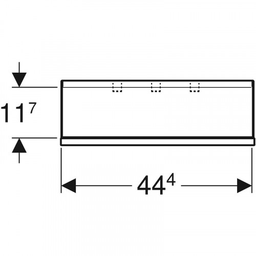 Полка Geberit Smyle Square 500.362.00.1 Белая стекло