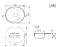 Кухонная мойка Uperwood ECON UPD-107-003 61 4910201245 цвет Светло-серый