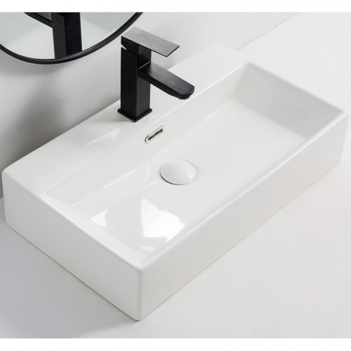 Раковина Royce Bronx 51 RCW-142001WH Белая фаянс накладная