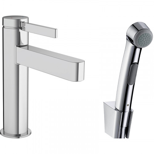Смеситель для раковины Hansgrohe Finoris 76210000 с гигиеническим душем Хром латунь