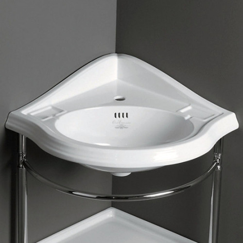 Раковина Simas Arcade 57 AR884bi*1 Белая фаянс подвесная, полувстраиваемая