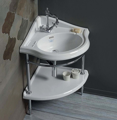 Раковина Simas Arcade 57 AR884bi*1 Белая фаянс подвесная, полувстраиваемая