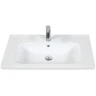 Раковина Creavit Ideal 90 ID090-00CB00E-0000 Белая фарфор подвесная, полувстраиваемая