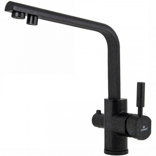 Смеситель для кухни Kaiser Decor 40144-2 Черный мрамор латунь