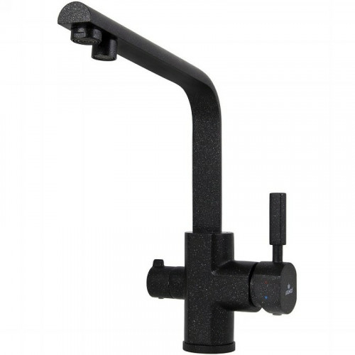 Смеситель для кухни Kaiser Decor 40144-2 Черный мрамор латунь