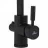 Смеситель для кухни Kaiser Decor 40144-2 Черный мрамор латунь