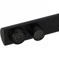 Смеситель для кухни Kaiser Decor 40144-2 Черный мрамор латунь