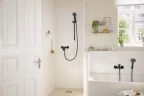 Смеситель для душа Hansgrohe Rebris S 72643670 цвет Черный матовый