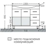 Тумба под раковину СанТа Эльбрус 100 201107 Белая МДФ / ЛДСП