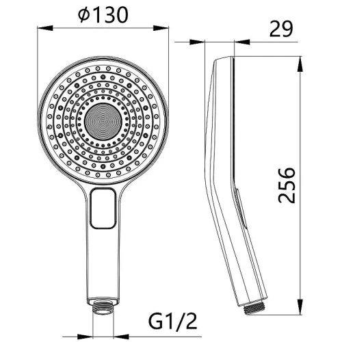 Ручной душ ESKO SPL1403 Хром