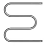 Водяной полотенцесушитель Mixline Simple M 60х60 556309 с полкой цвет Хром
