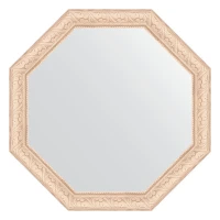 Зеркало Evoform Octagon 61х61 BY 3699 в багетной раме - Беленый дуб 57