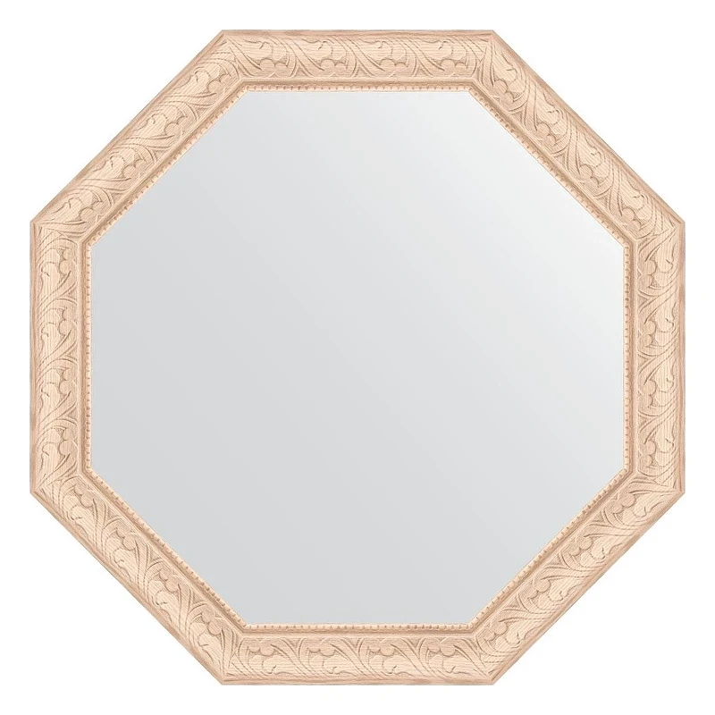 Зеркало Evoform Octagon 61х61 BY 3699 в багетной раме - Беленый дуб 57