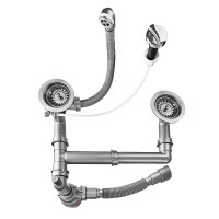 Сифон для кухонной мойки Bettoserb 125336 полуавтомат цвет Серый