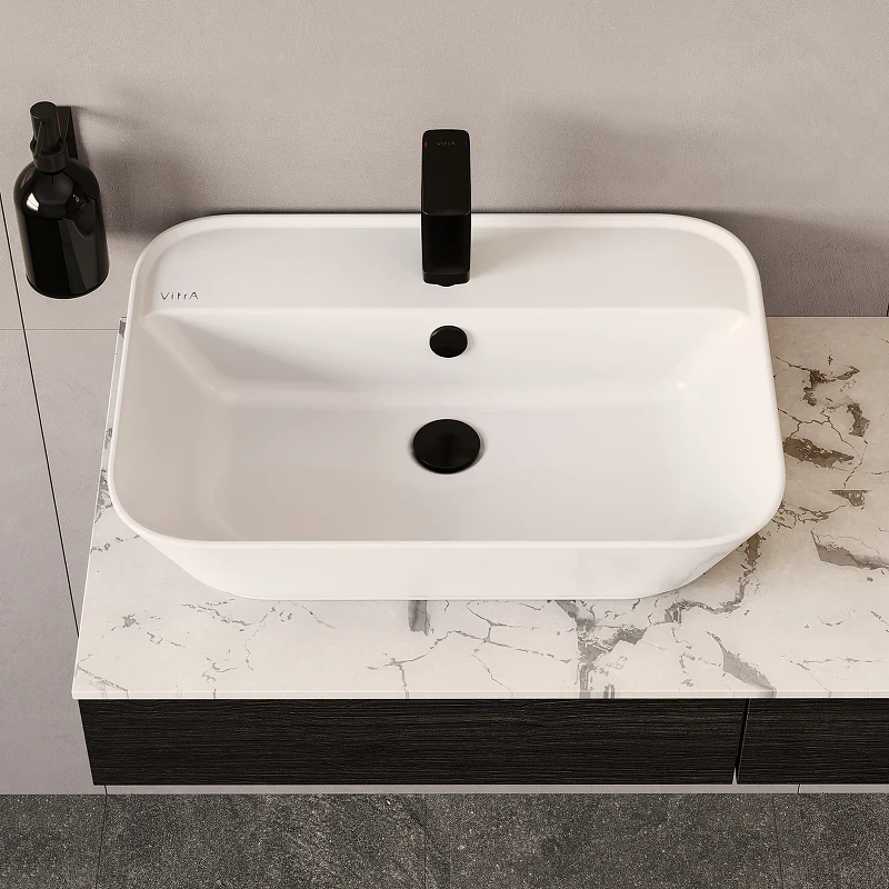 Смеситель для раковины Vitra Root Square A4273136EXP Черный матовый латунь