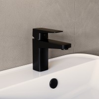 Смеситель для раковины Vitra Root Square A4273136EXP Черный матовый латунь