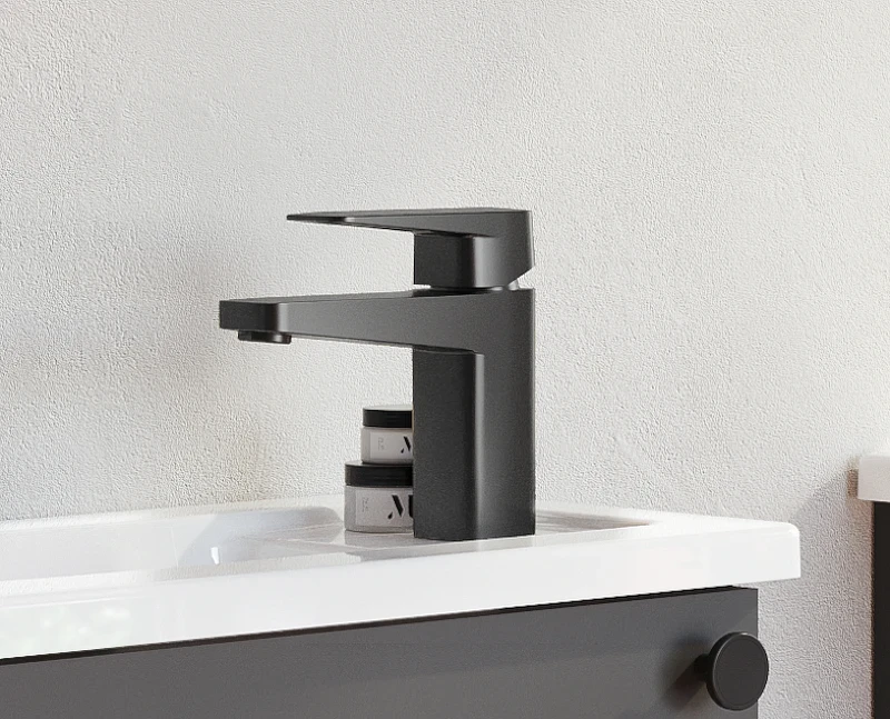Смеситель для раковины Vitra Root Square A4273136EXP Черный матовый латунь