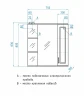 Зеркало со шкафом Style Line Олеандр 2 Люкс 75 ЛС-00000051 с подсветкой Белое МДФ / ЛДСП, стекло