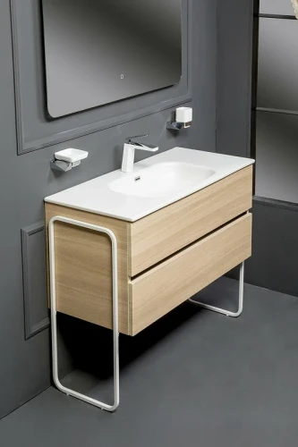 Тумба под раковину Boheme Armadi Art Vallessi 100 837-100-L подвесная Light Oak МДФ / ЛДСП
