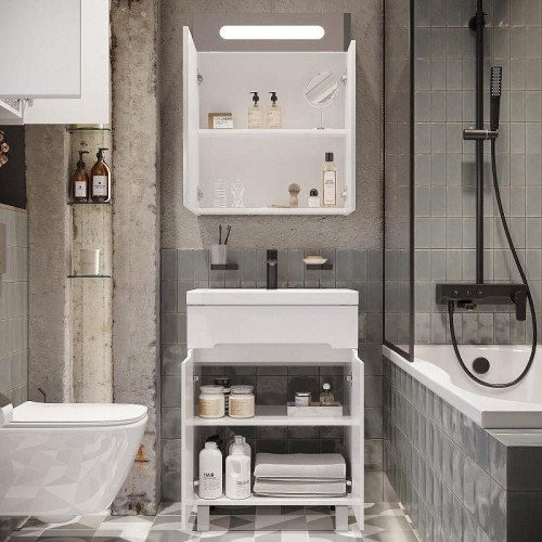 Тумба с раковиной DIWO Коломна 60 TR-704968 цвет Белый