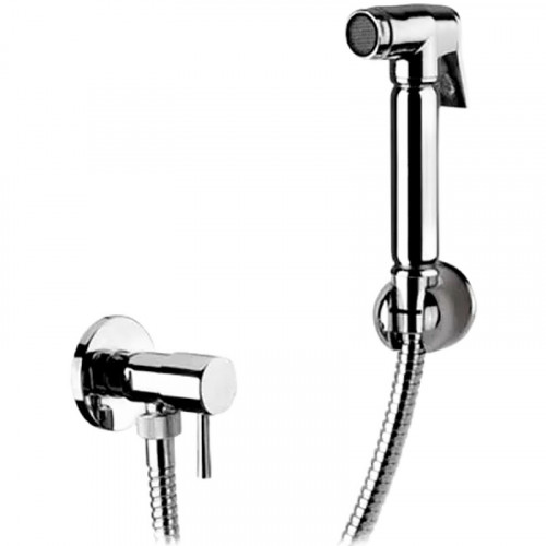 Гигиенический душ с запорным вентилем Remer 332RELA Хром латунь на стену