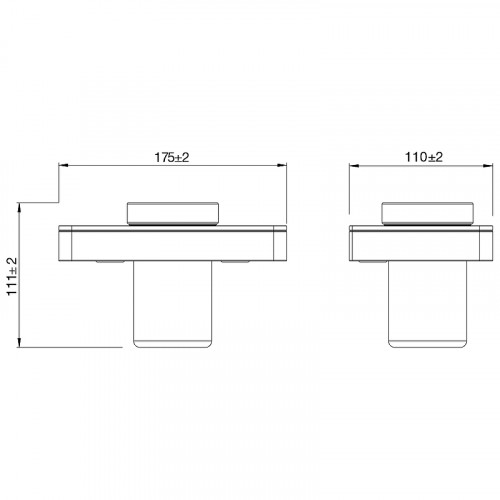 Стакан для зубных щеток Lemark Glass Line 9731034 Хром