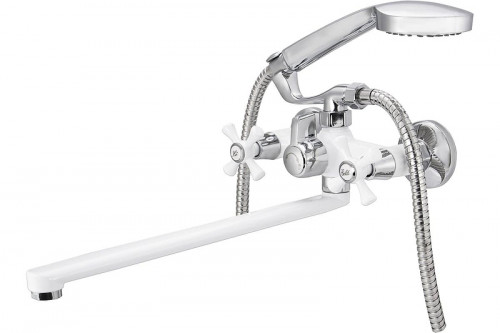 Смеситель для ванны Ekko E22332 универсальный цвет Хром Белый