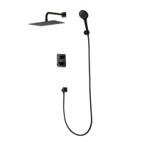 Душевая система Lemark Bronx LM3749BL c термостатом цвет Черный