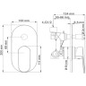 Смеситель для душа WasserKRAFT Donau 5361 Хром латунь встраиваемый