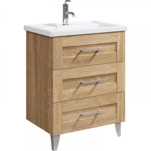 Тумба под раковину Aqwella Фостер 70 FOS01073DS Дуб сонома МДФ / ЛДСП