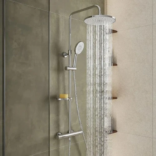 Душевая система Milardo Ideal Spa ILSSBTHM89 с термостатом Хром