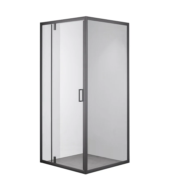 Душевой уголок Olive's Duero 100х100 DR-100CS-SH-GB профиль Черный матовый стекло прозрачное
